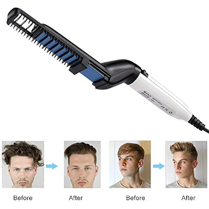 Men's Hair and Chin Iron The Perfect Tool for Every Man Seeking a Stylish Look Ceramic Plates for Fast Heating and Great Control for Professional Results - Image 3